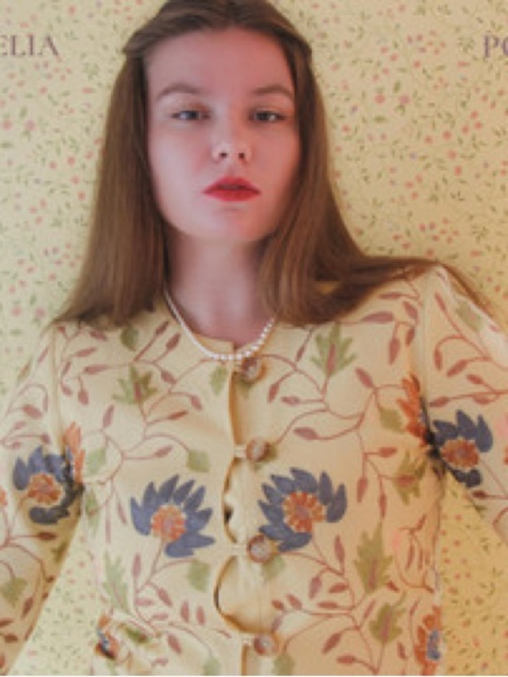 Orvis Vintage Embroidered Floral Jacket Yellow Boho Artsy Indie Size 10 - Picture 2 of 6